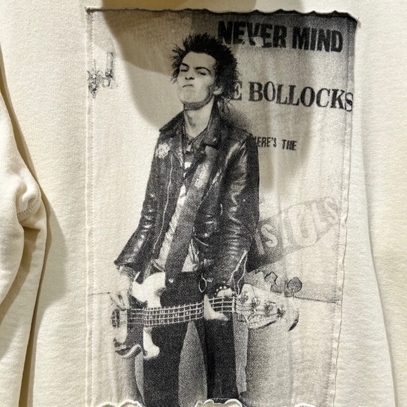Midnight Studios Shane Gonzales Sex Pistols Sid Vicious Nancy Button Hoodie XL - Picture 1 of 8